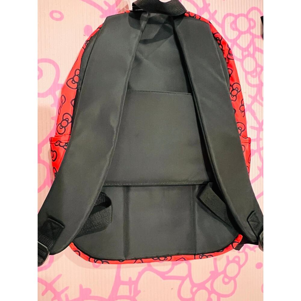 NWT❤️Hello Kitty large red ribbons logo Backpack - Picture 9 of 10